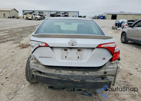 2016 Toyota Corolla L из США, поврежденный, VIN 5YFBURHE8GP399113